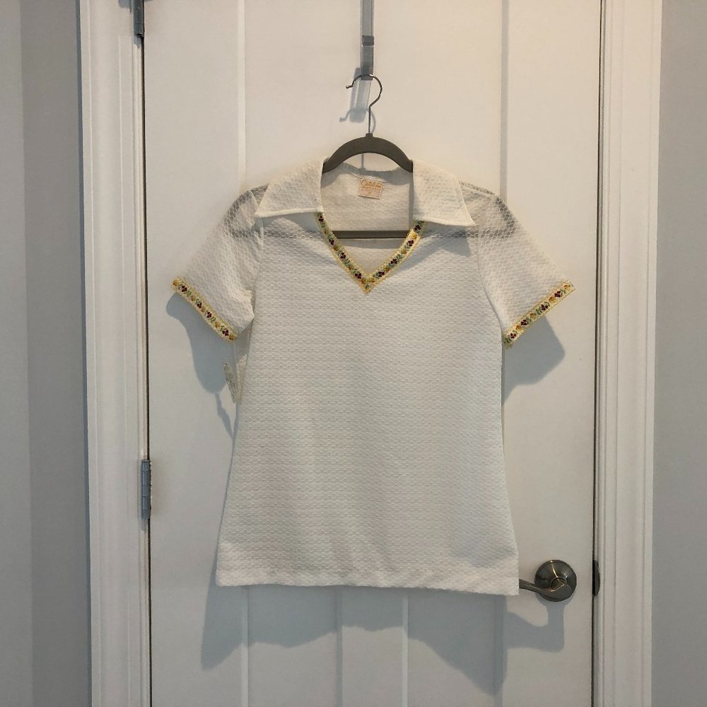 NWT Vintage Catalina Absolutely Adorable Sheer Top  or Maybe Swimsuit Cover up